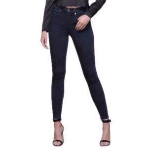 GOOD AMERICAN | Good Legs Crop Jeans Dark Wash Denim Blue375 Women’s Size 25 (0)